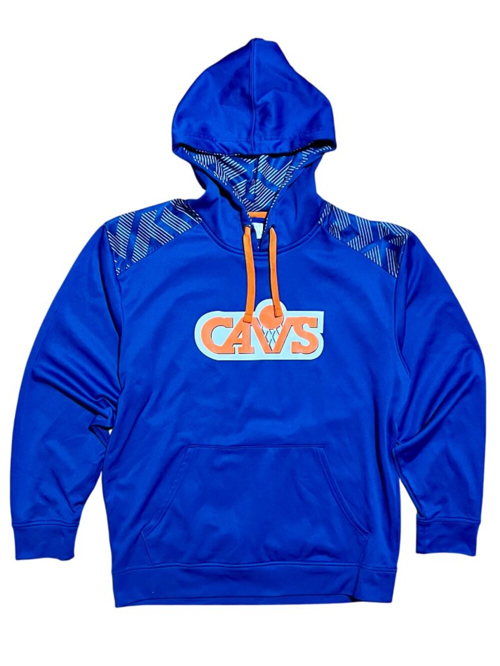 Cleveland Cavaliers Majestic Hardwood Classics Blue Pullover Hoodie, Men's Large